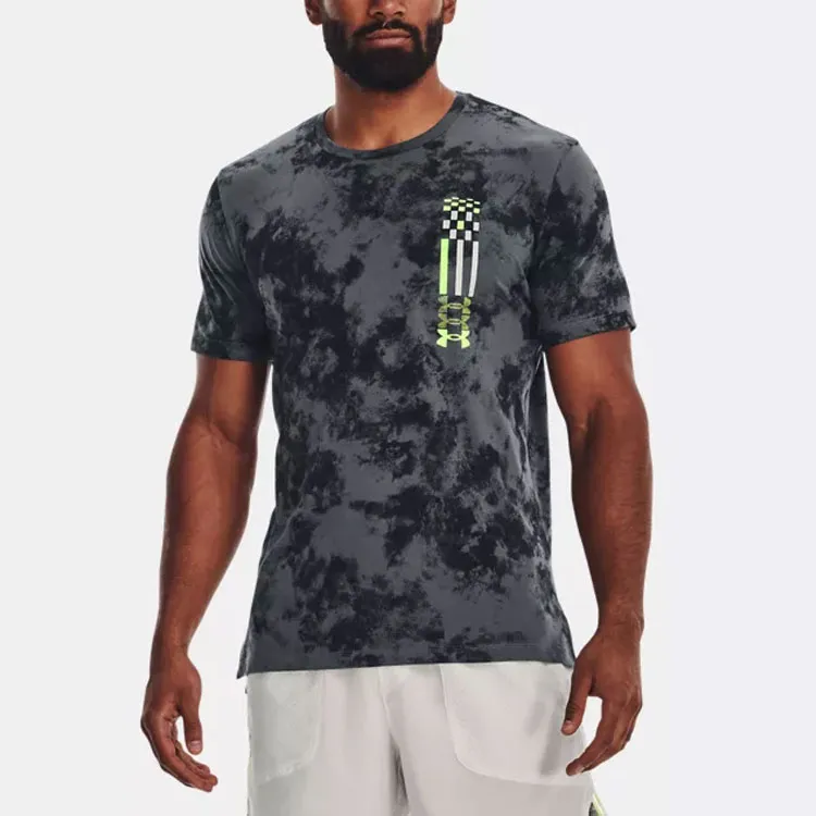 Under Armour Raglan Sleeve T Shirt Men's Peach Gray-2
