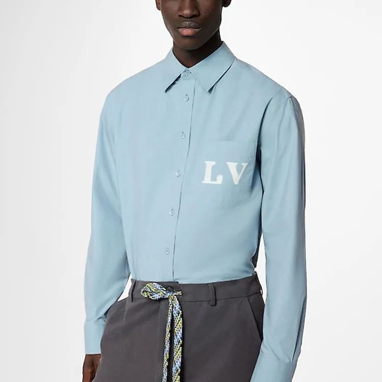 LOUIS VUITTON SS23 Shirt Men's Blue-4