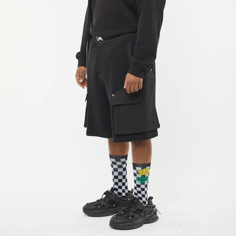 FANBIOU SS22 Loose Fit Shorts Unisex Black-4