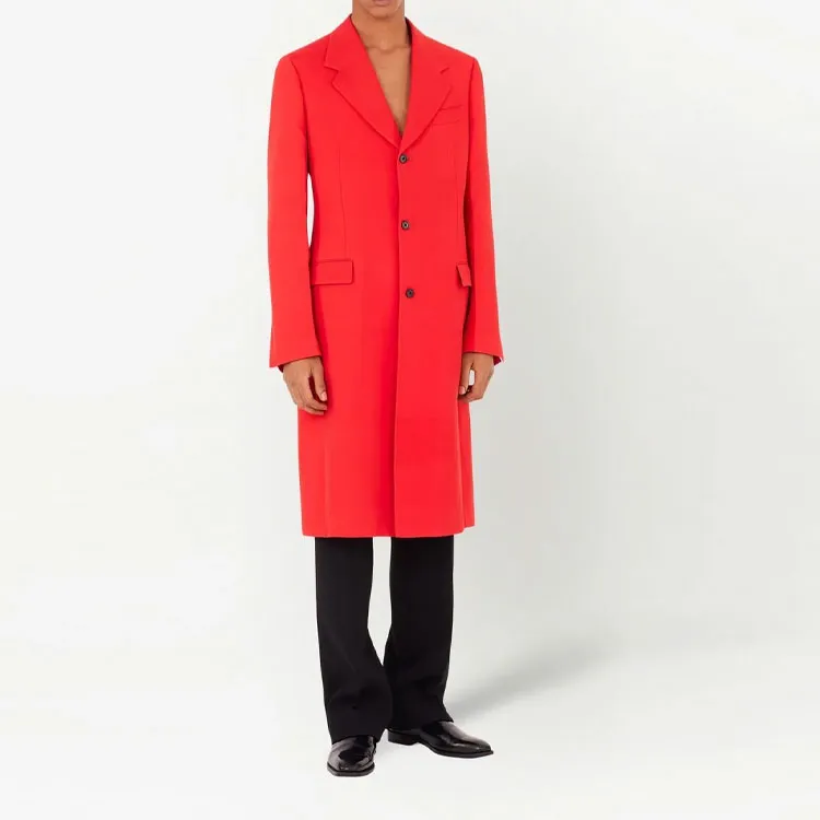 Ferragamo Coats Men Flame Red-1