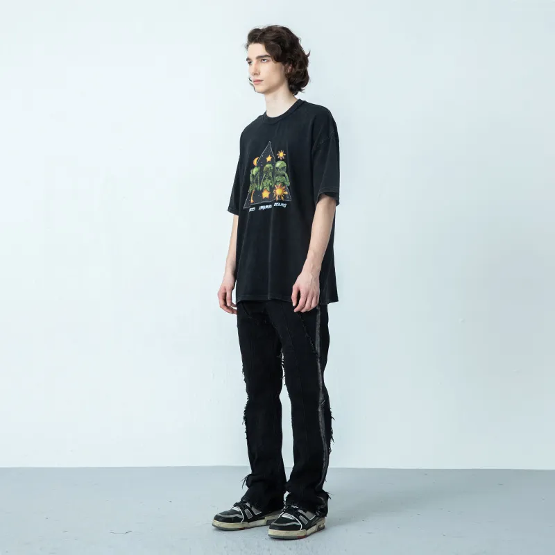 XINYINSU Jeans Unisex Black-8
