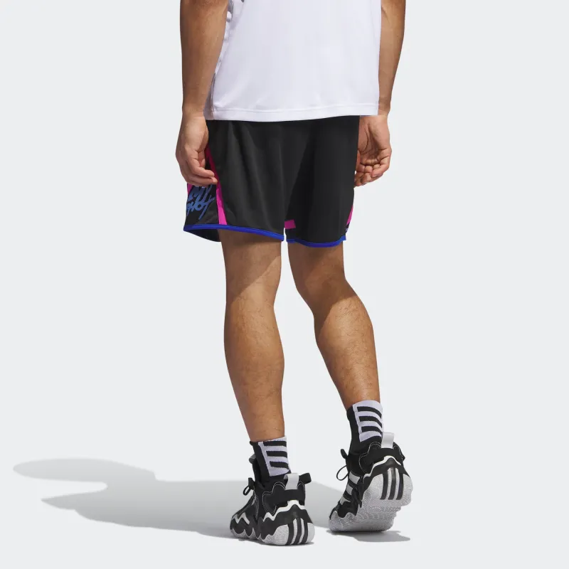 Adidas Basketball Shorts Men's Black/Royal Blue-1