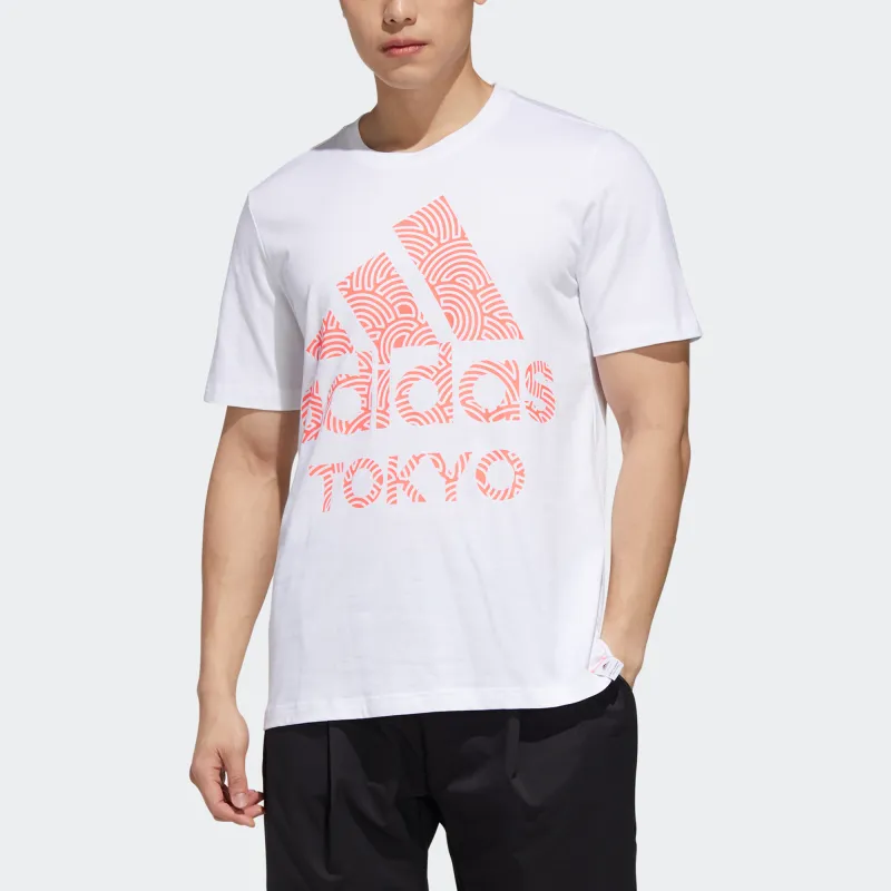 Adidas T Shirts Men White-2