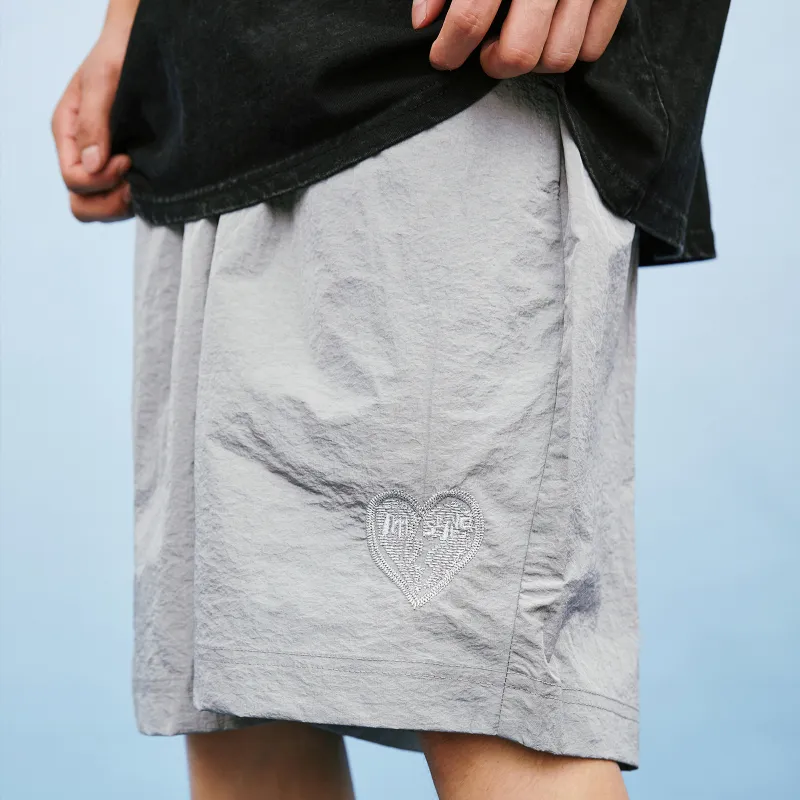 A11SLAVE Loose Fit Shorts Unisex Gray-5