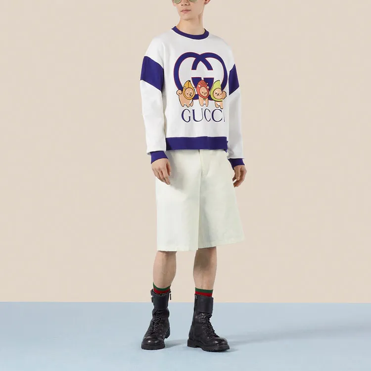 GUCCI SS23 Sweatshirt Men's White-4