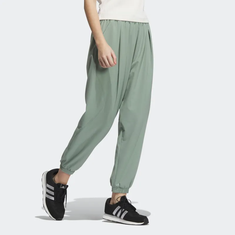 Adidas Casual Pants Women's Dusty Green-3