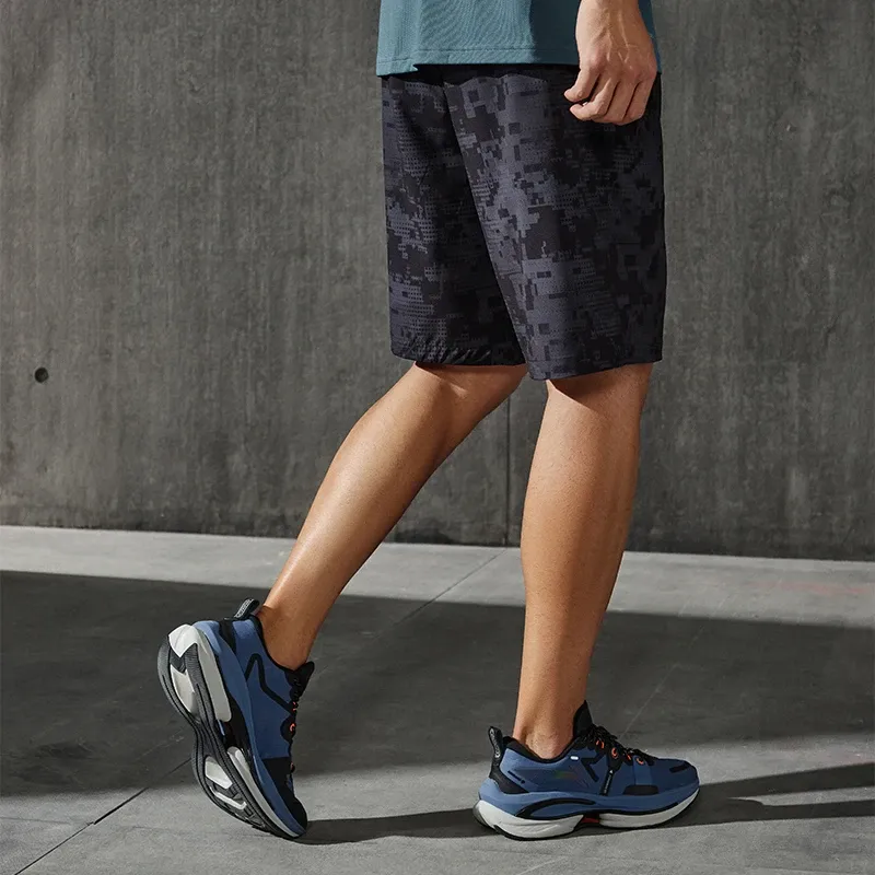 LiNing Training Series Casual Shorts Men's Standard Black Printed-3