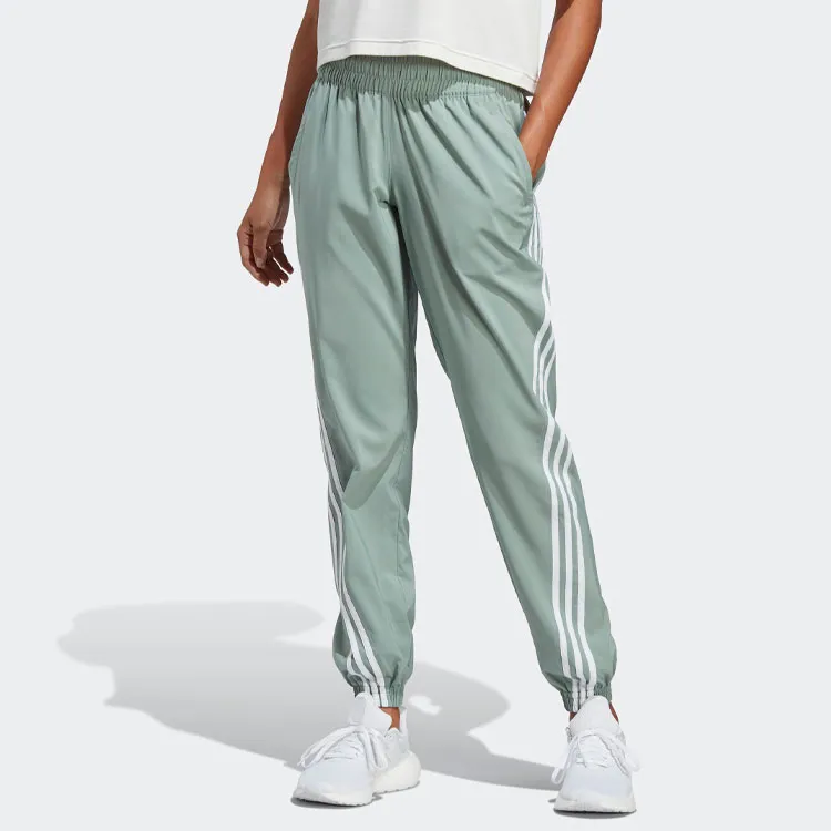 Adidas Knitted Sports Pants Women's Dusty Green-1