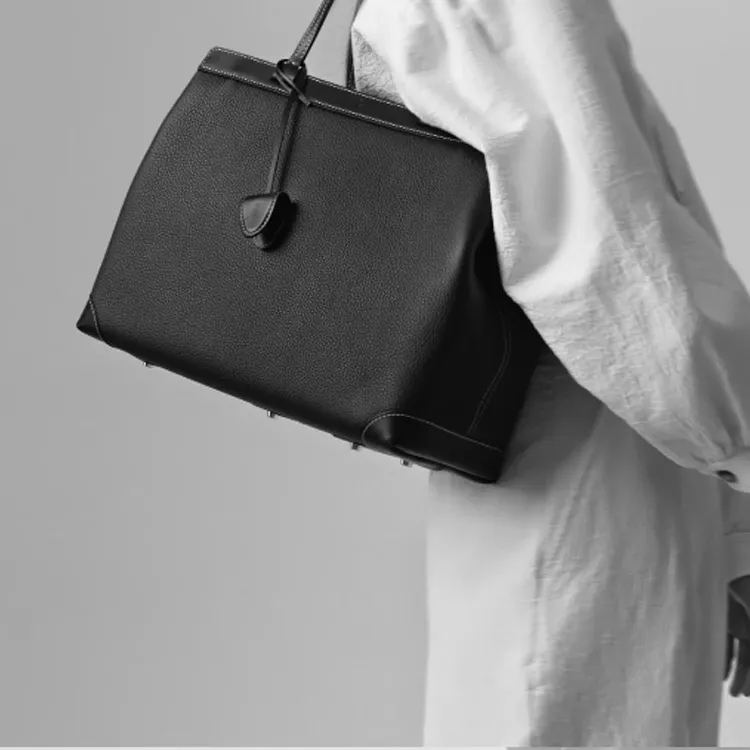 GOYARD Bellechasse Biaude Cow Leather Shoulder Bags Handbags Women's Black-5