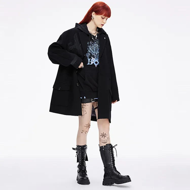 Boy London Trench Coats Unisex Black-2