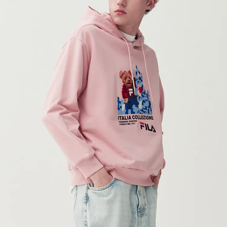 FILA Sweatshirts Unisex Wheat Town Pink-4