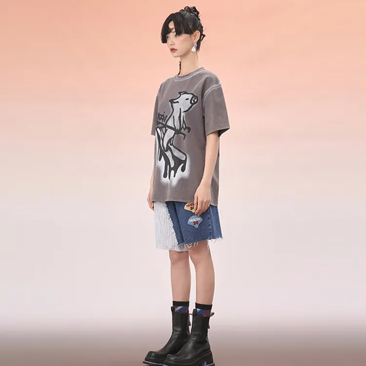 MUKZIN T-Shirts Women's Gray-2