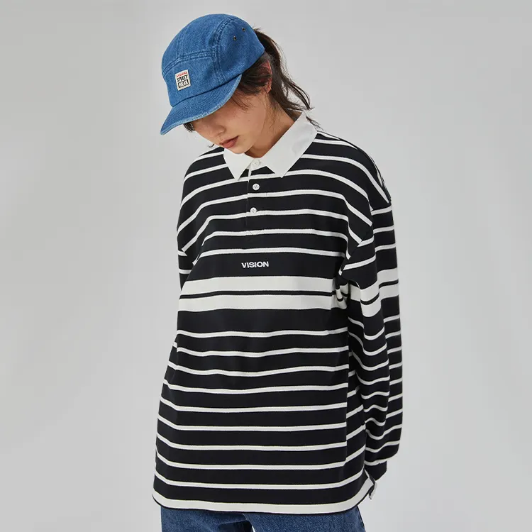 Vision Street Wear Polo Shirts Unisex Black-2