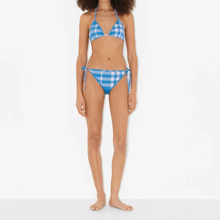 Burberry SS23 Two Piece Swimsuits Women's Blue-1