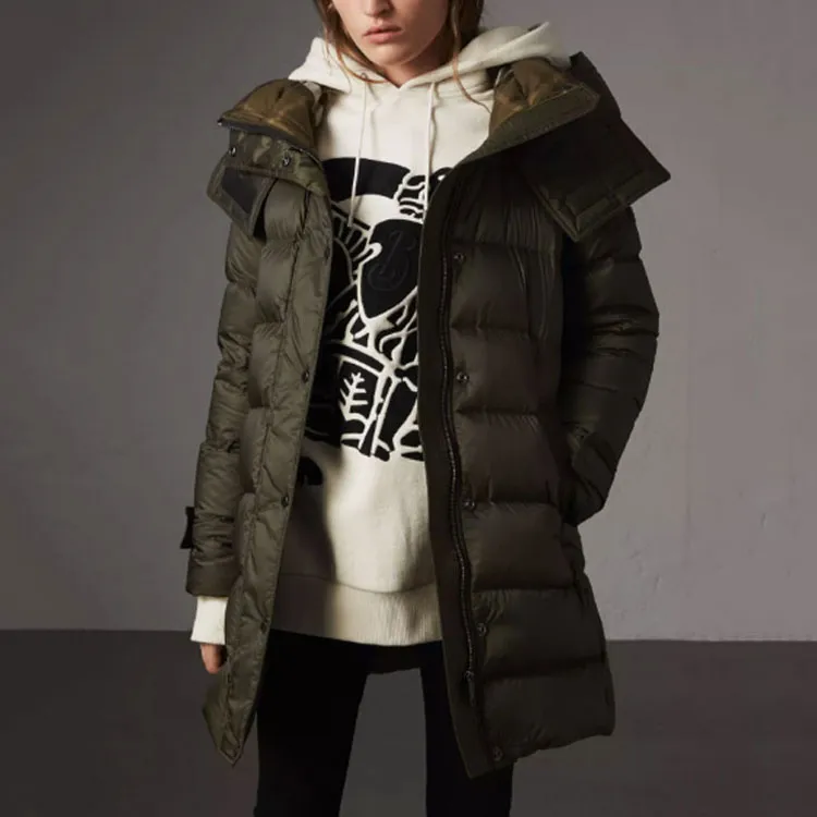 Burberry Down Jacket Women's Green-2