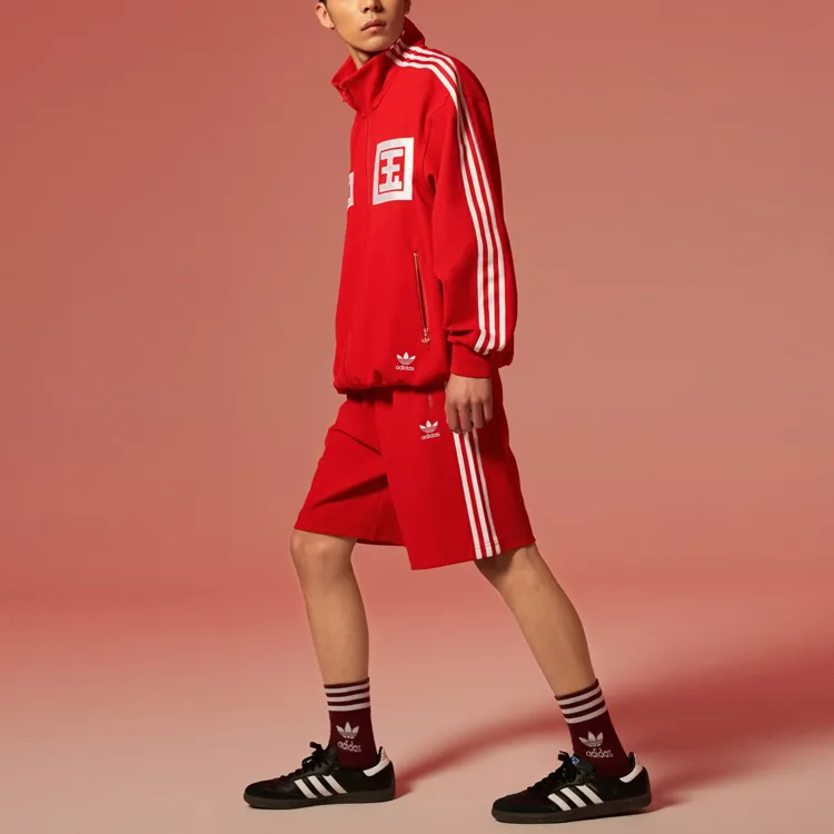 Adidas Originals Sports Shorts Unisex Light Scarlet-3