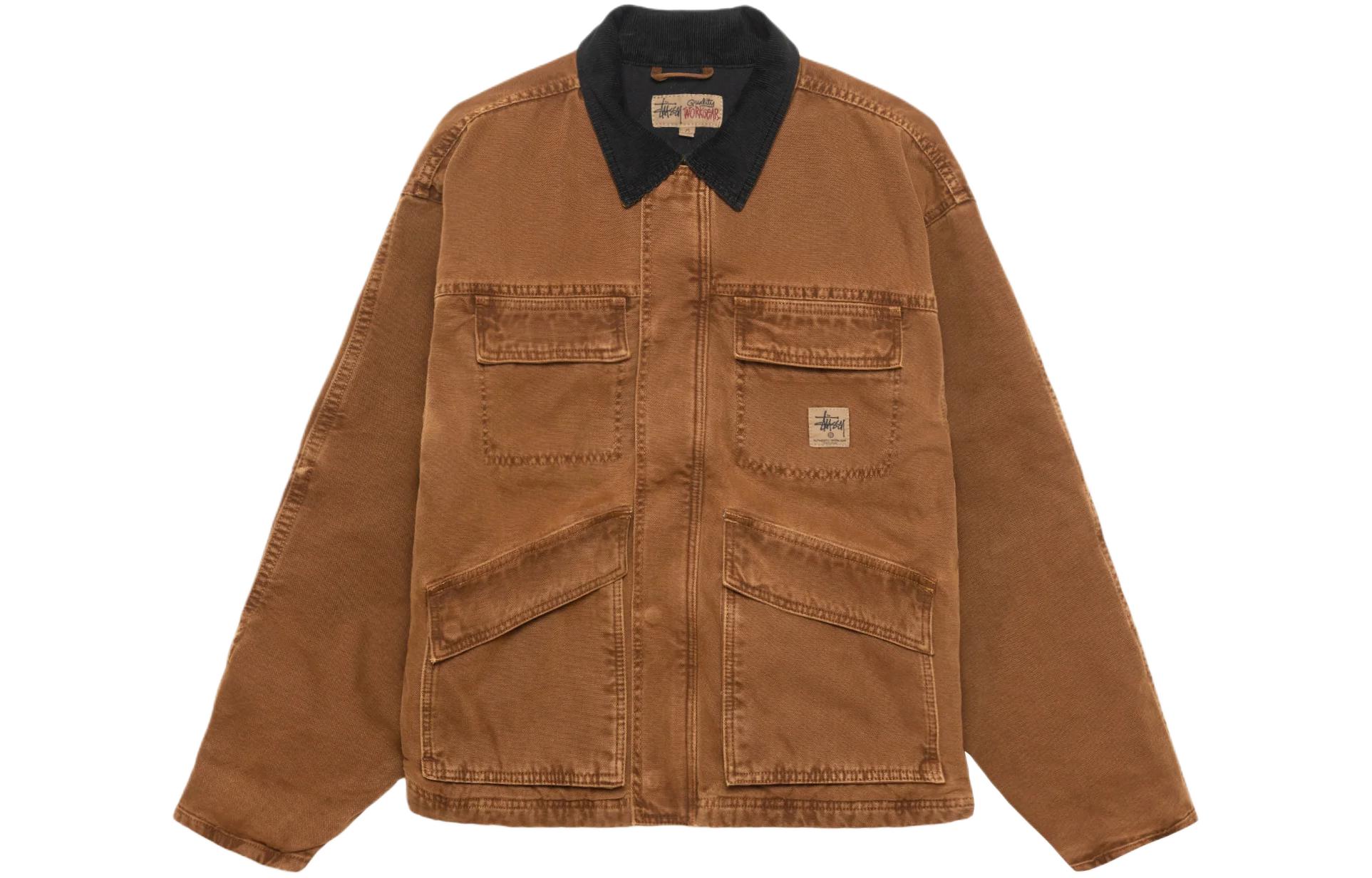 Stussy Washed Canvas Shop Jacket - POIZON