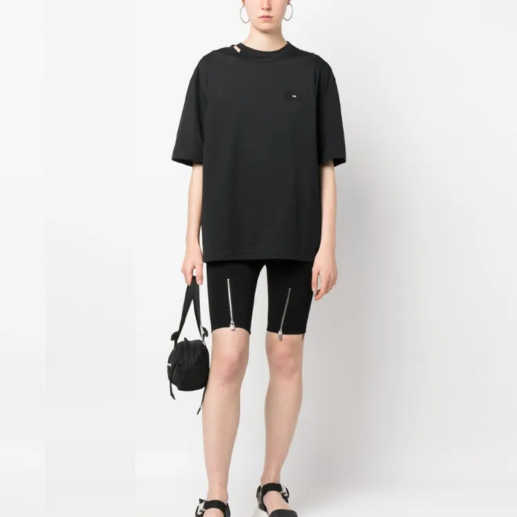 Yohji Yamamoto T Shirts Women's Obsidian Black-1