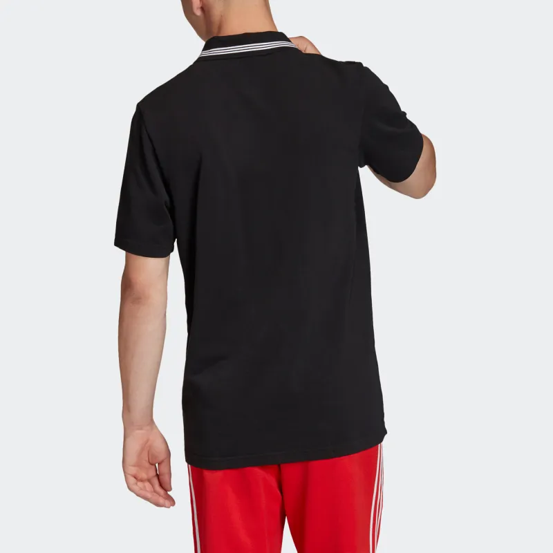 Adidas Originals Trefoil Polo Shirts Men Black-4