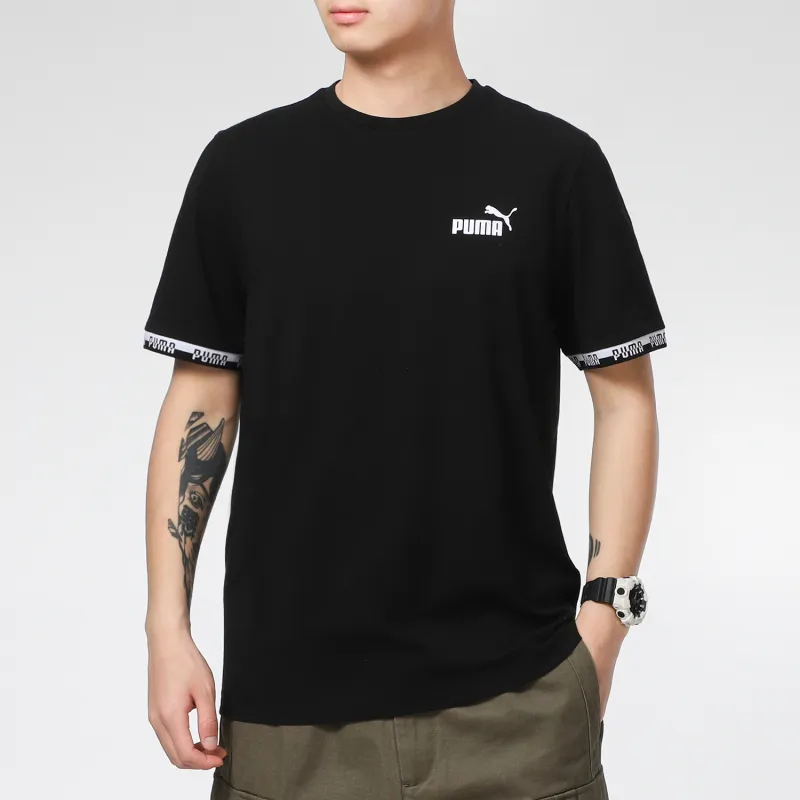 PUMA T Shirts Men Black-2