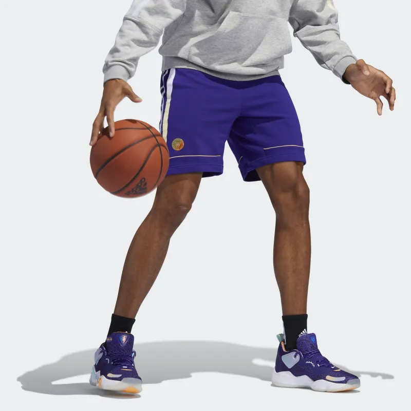 Adidas Sports Shorts Men Blue Purple-3