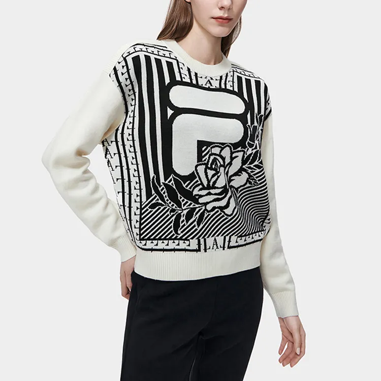 FILA Sweaters Women's Cloud White-3