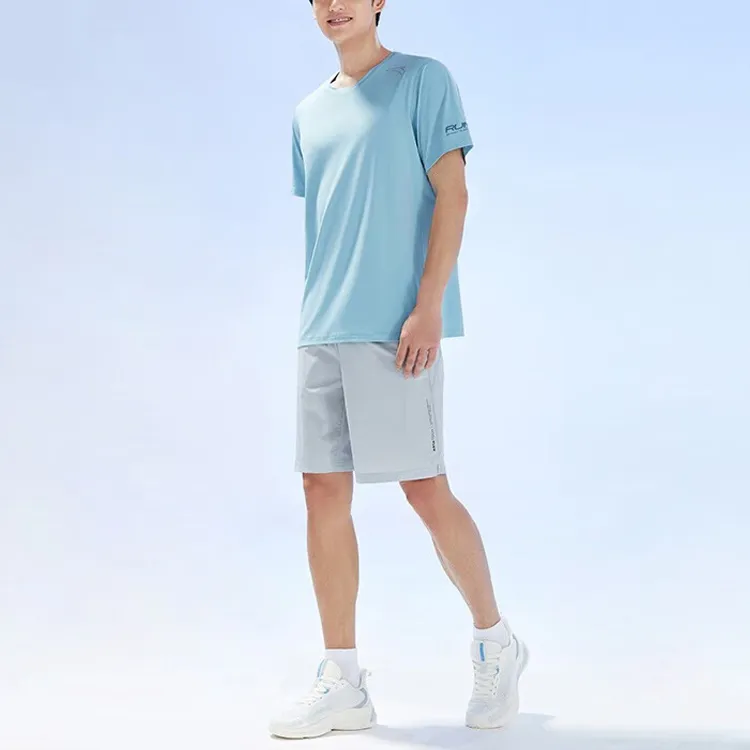 Anta Running Collection T Shirt Men's Sky Smoke Blue-3