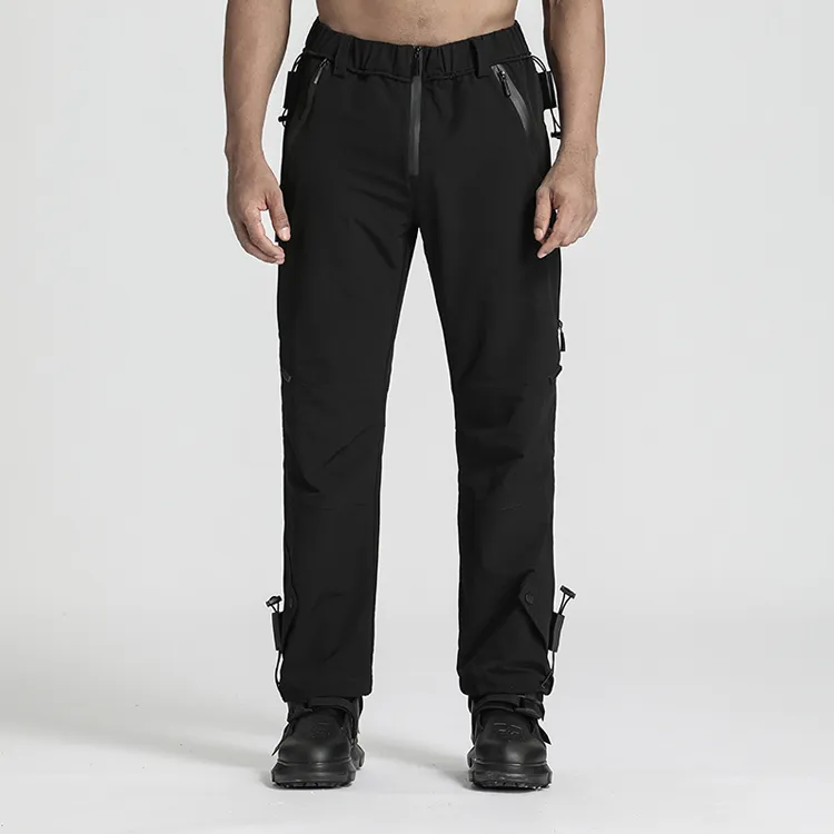 NORVINCY Windbreaker Pants Unisex Black-2