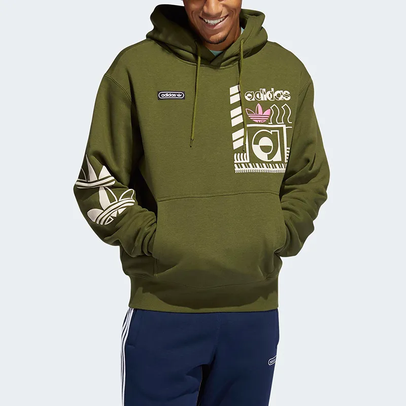 Adidas Originals Sweatshirts Men Army Green-1