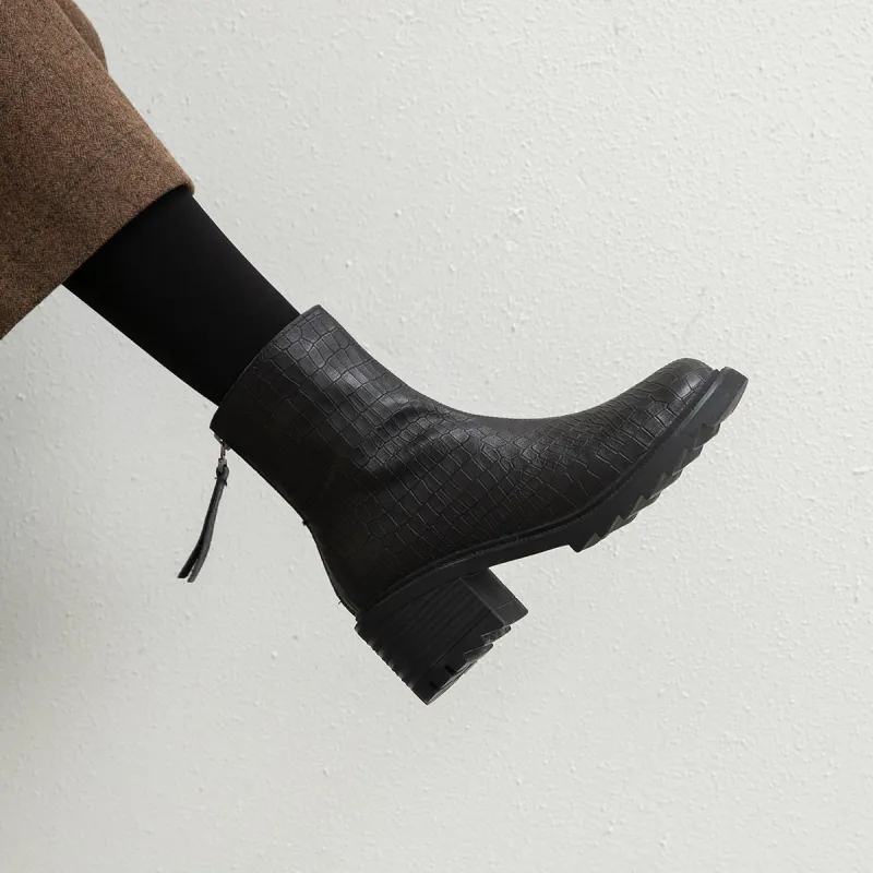 CAMEIDO Ankle Boots Women's Black-1