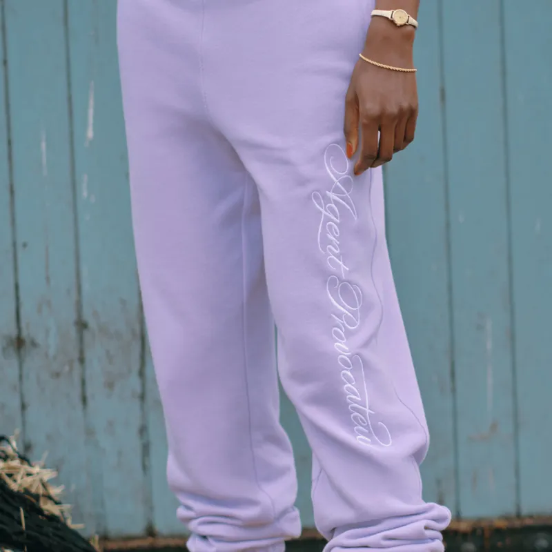 Agent Provocateur Knitted Sweatpants Women's Light Lavender-4