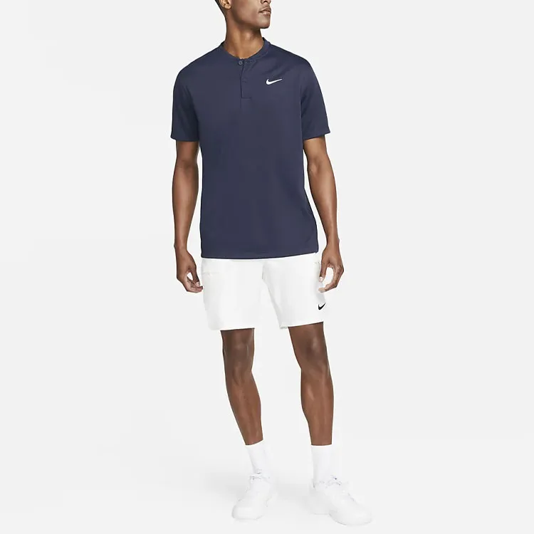 Nike Polo Shirts Men Marine Blue-2