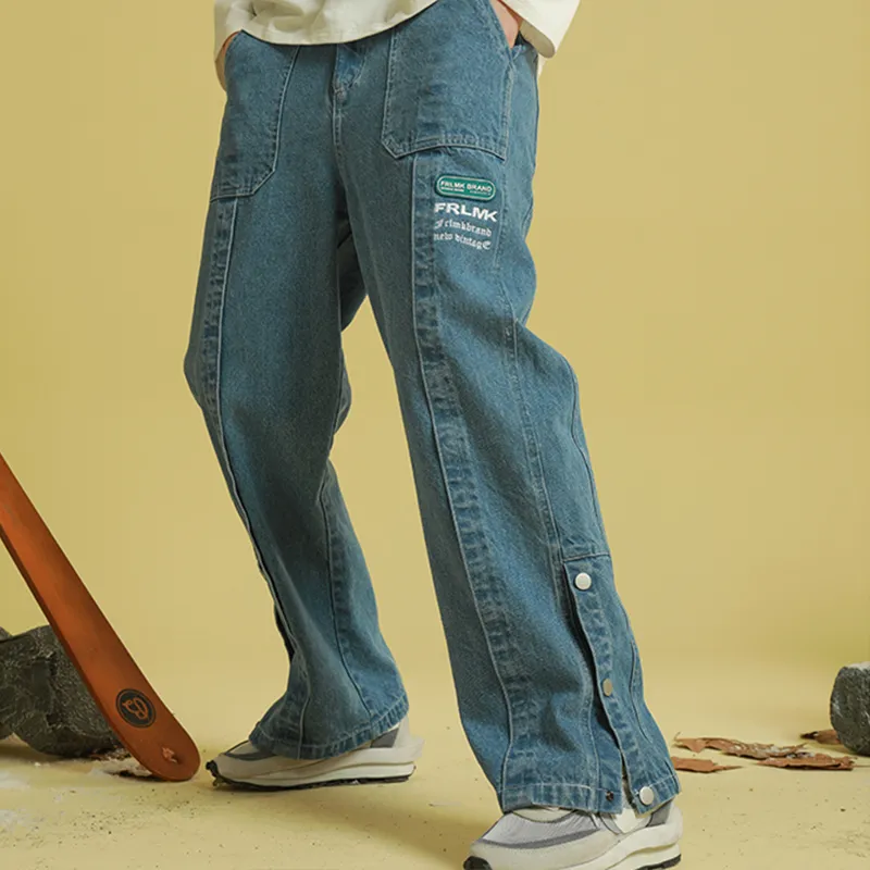 FRLMK Straight Jeans Unisex Dark Blue-4