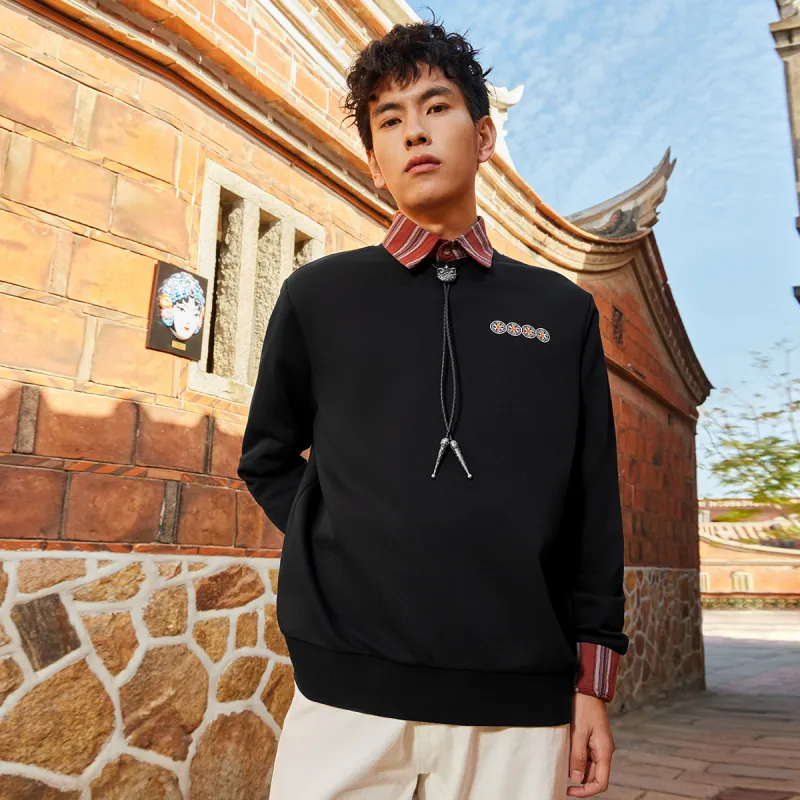 Erke Sweatshirts Men Jet Black-4