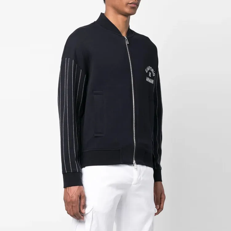 EMPORIO ARMANI Logo Embroidered Jersey Sweatshirt-3