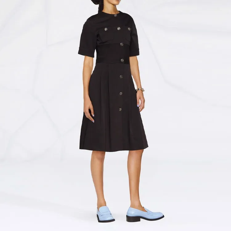 FERRAGAMO SS23 Short-Sleeved Dresses Women's Black-2