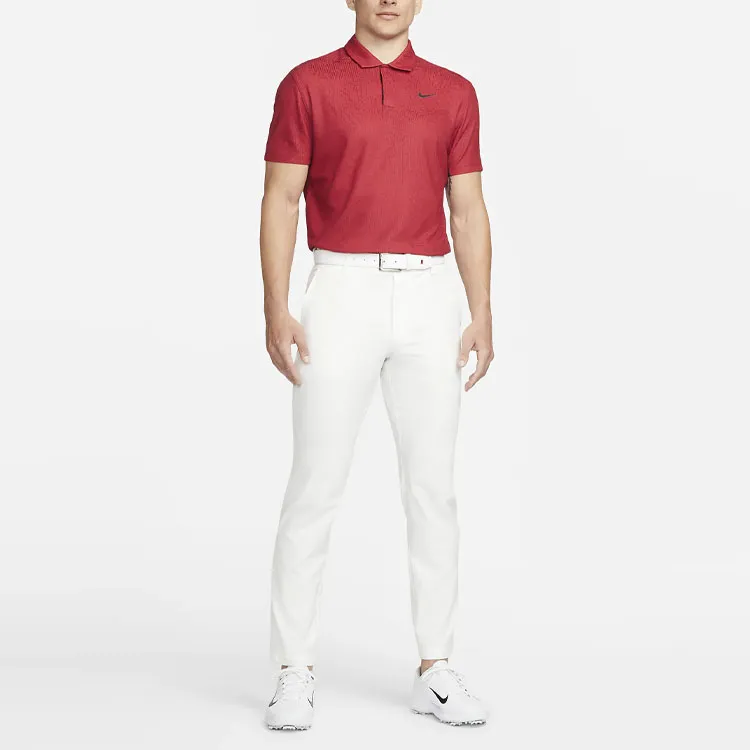 Nike Polo Shirts Men Gym Red-2