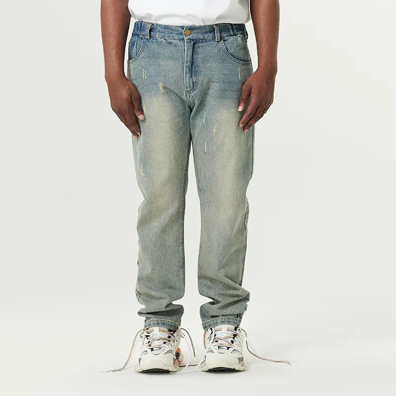 Slamble Jeans Unisex Washed Denim-2