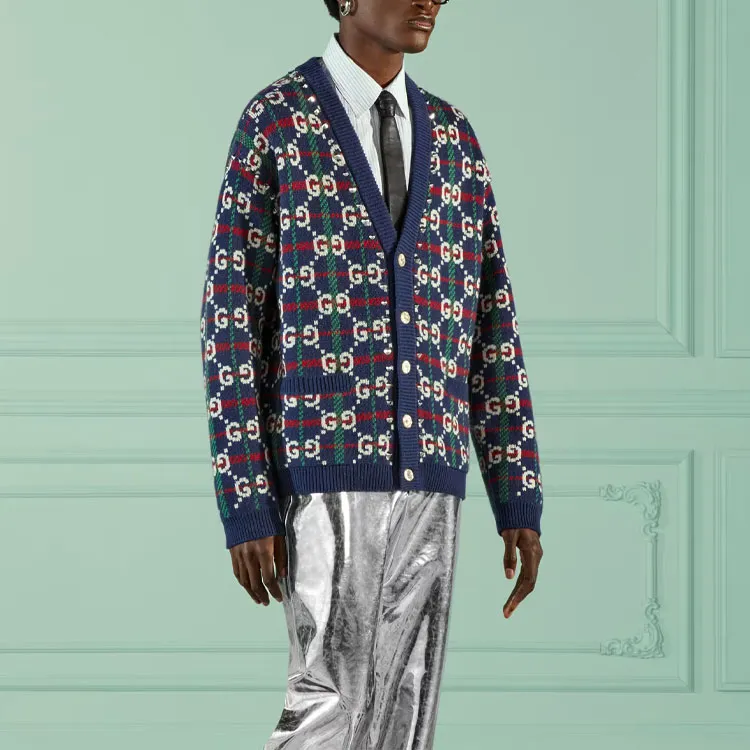 GUCCI Sweaters Men Blue-3