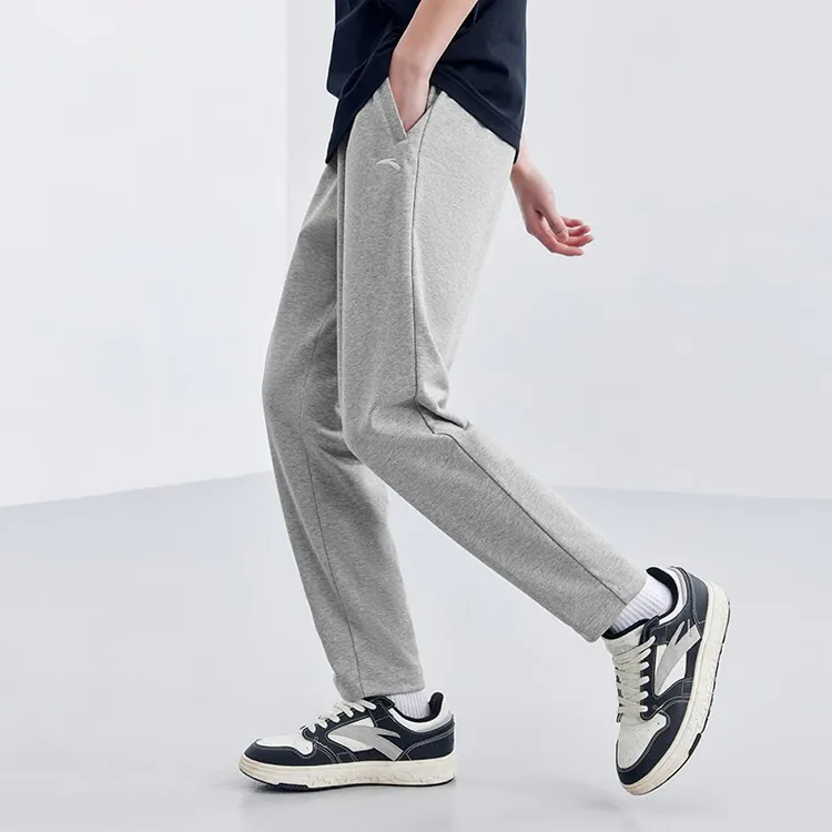 Anta Variety Training Collection Casual Pants Men's Gray Heather Gray-3