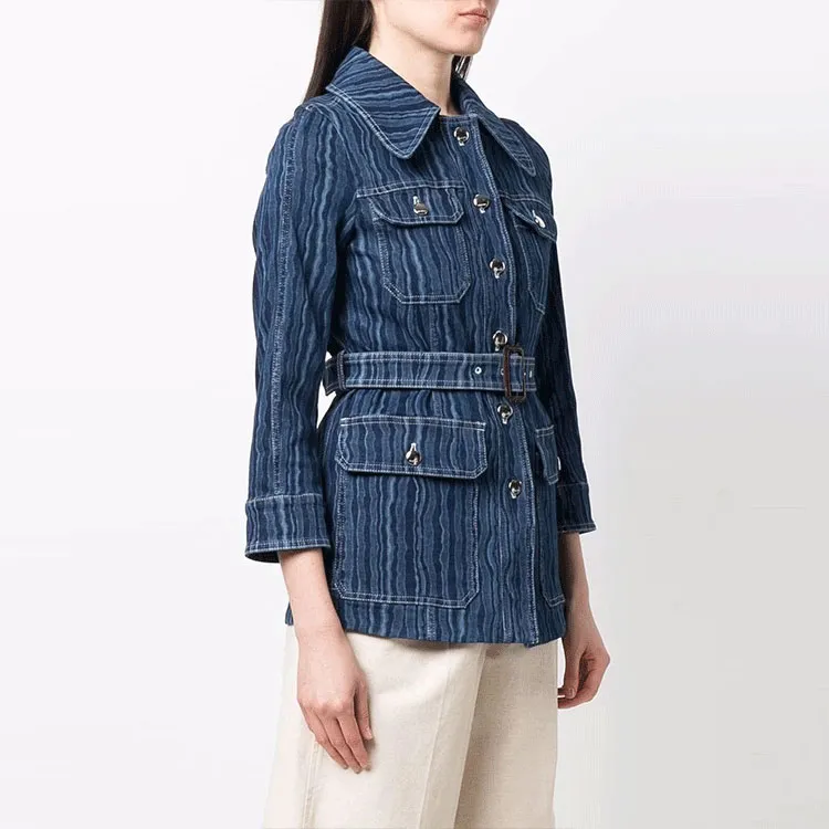 MARNI Denim Jackets Women's Blue-3