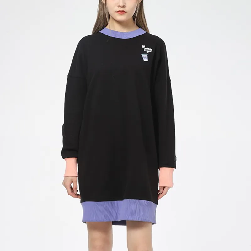 PUMA Long Sleeved Dresses Women's Black-2