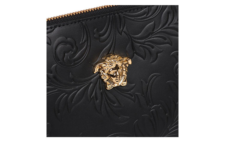 VERSACE IBA00051A137825PC40 関税送料込 La Medusa Canvas Large Tote Bag Black,Gold | VERSACE US