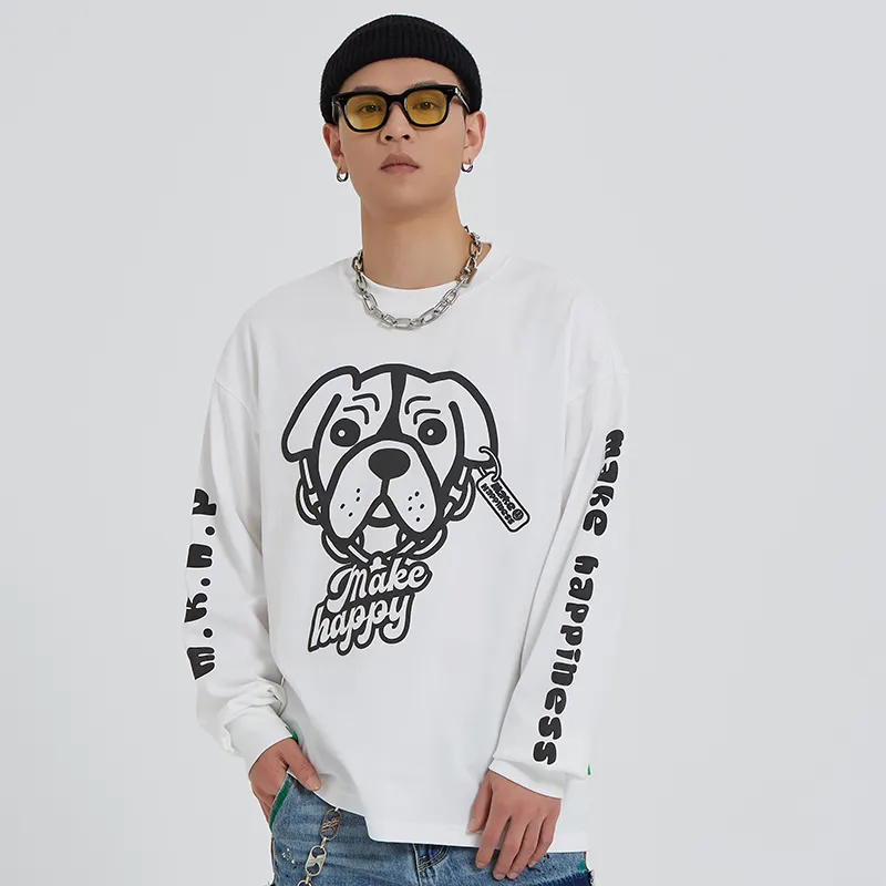 MAKE HAPPINESS T-Shirt Unisex White-3