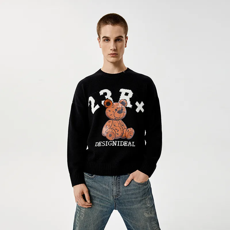 23R+ Sweaters Unisex Black-2