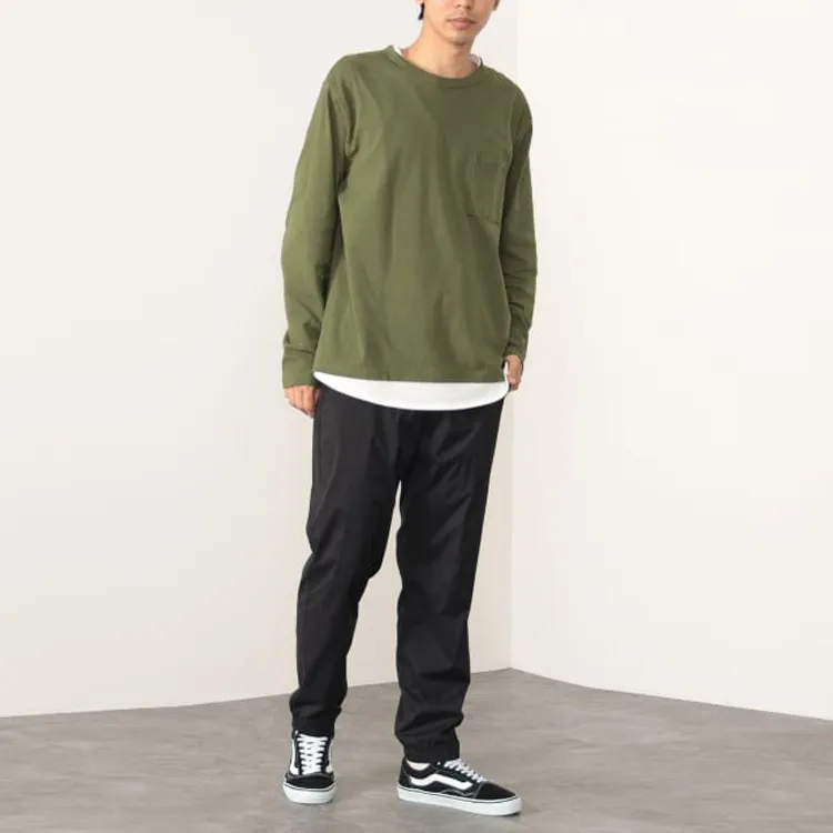 Beams T-Shirts Men Olive Green-2
