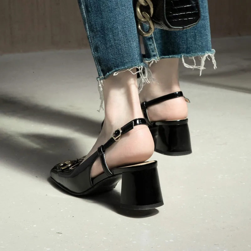 CAMEIDO High Heels Women's Black-3