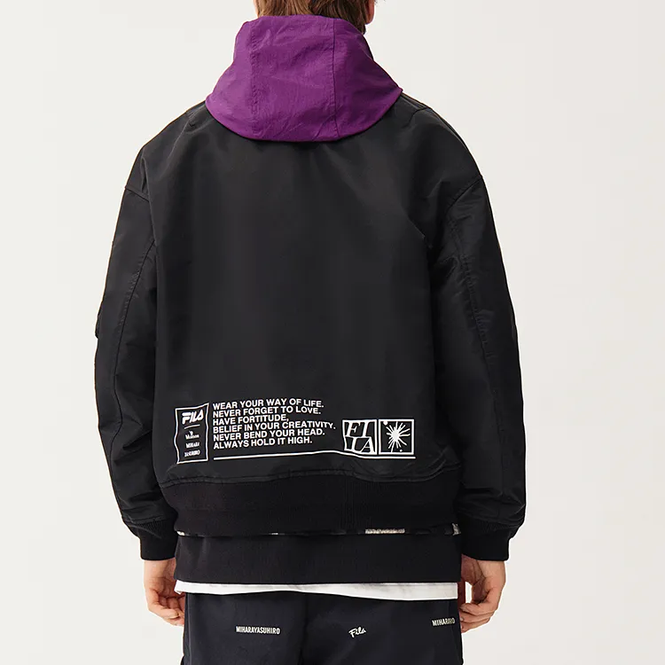 Mihara Yasuhiro X FILA MIHARA YASUHIRO Collaboration Collection Jackets Men Jet Black-3