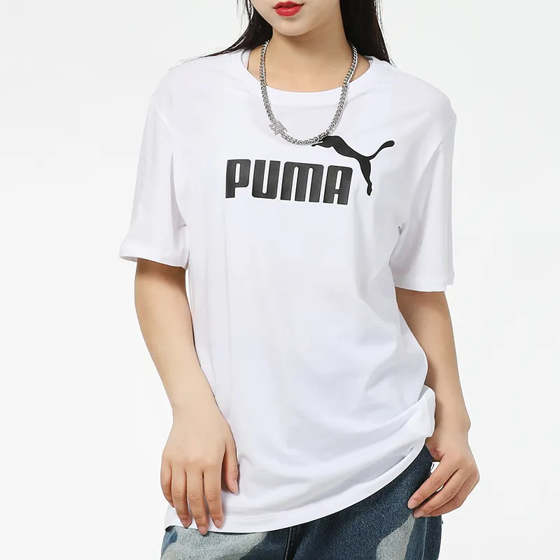 PUMA T Shirts Women's White-2
