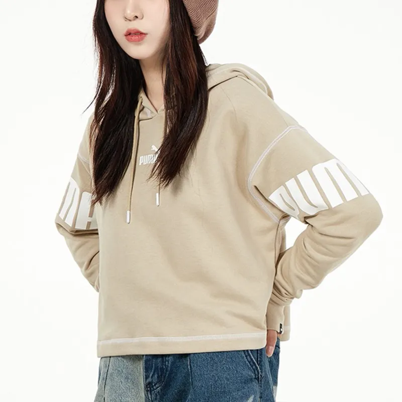 PUMA Power Sweatshirts Women's Khaki-3